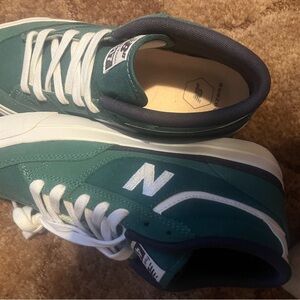 Teal and White Sneakers